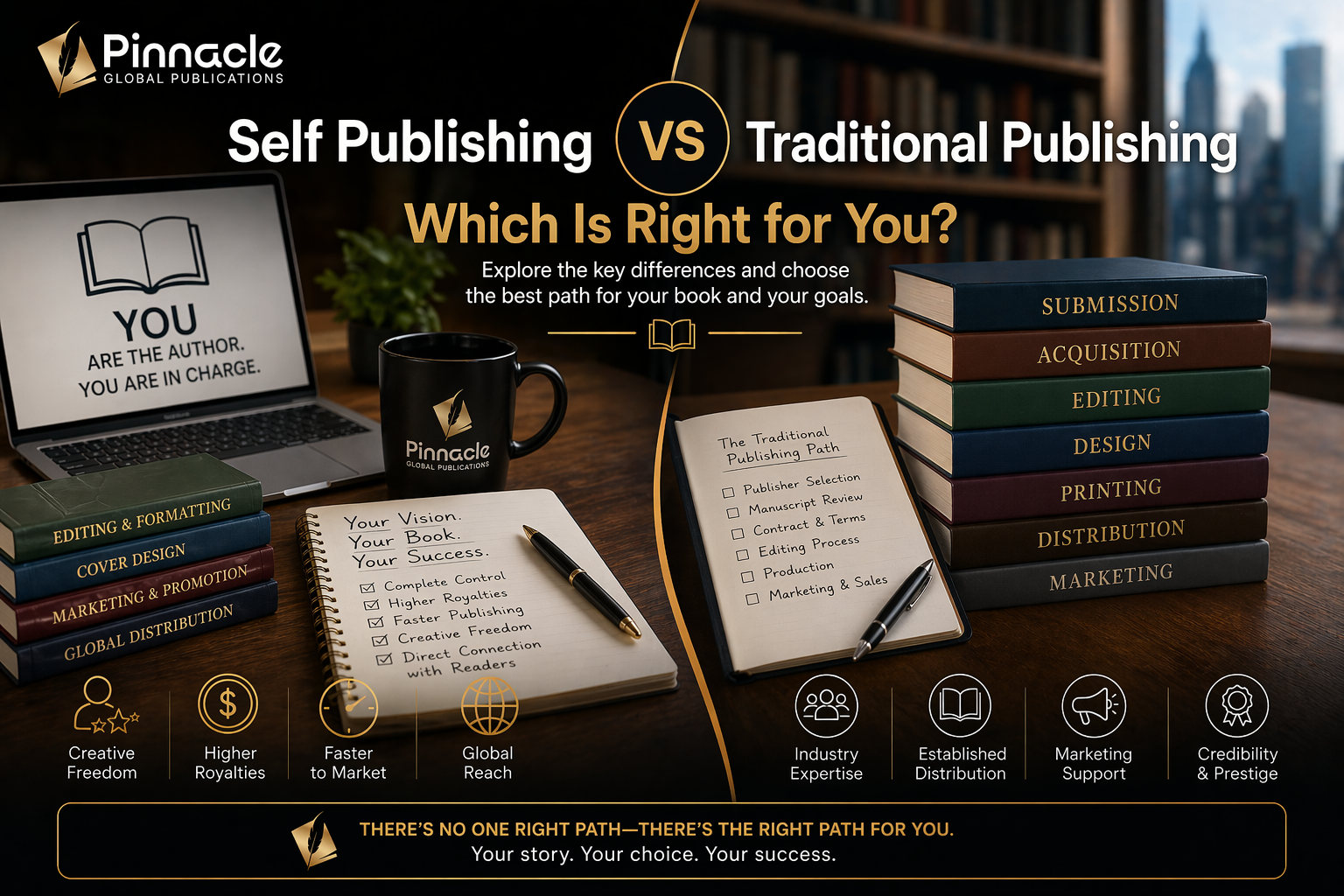 self publishing vs traditional publishing
